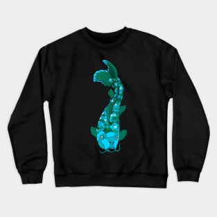 Turquoise Koi Fish Crewneck Sweatshirt